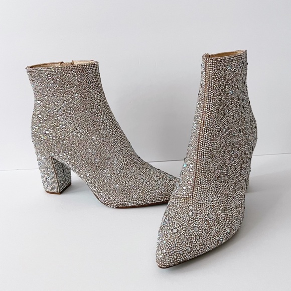 Betsey Johnson Candy Rhinestone Booties - Picture 8 of 10